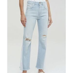 CLOSED NWT Baylin High Rise Flare Blue Denim Jeans Size 25 Italy NEW Womens